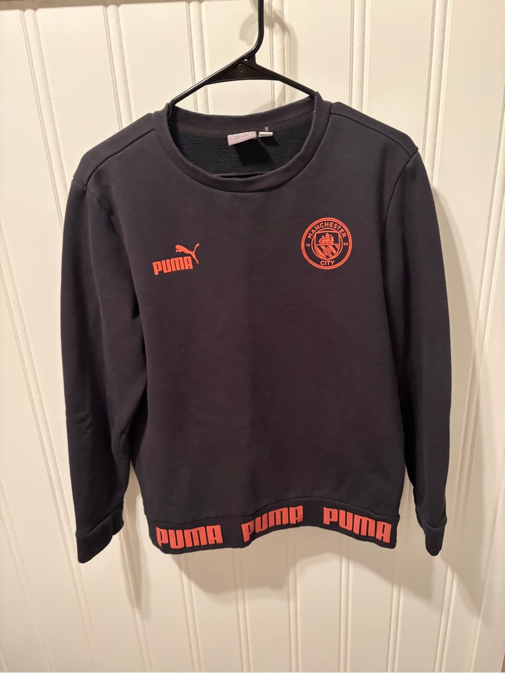 Puma Manchester City MCFC FtblCulture Sweatshirt Mens SZ S